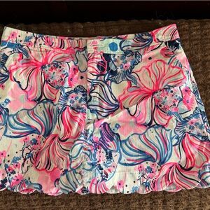 Lilly Pulitzer Pink and Blue Mini Skorts Resort Wear